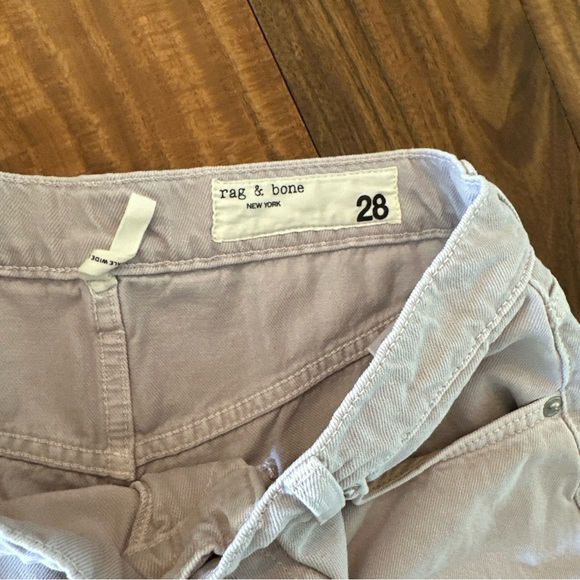 Rag And Bone 28 Andi High Rise In Lavender Ankle Jeans Wide Leg Anthropologie - Picture 9 of 12